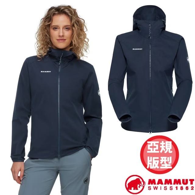 【MAMMUT 長毛象】女 GRANITE SO Hooded AF軟殼連帽外套/1011-00333-5118 海洋藍✿30E010